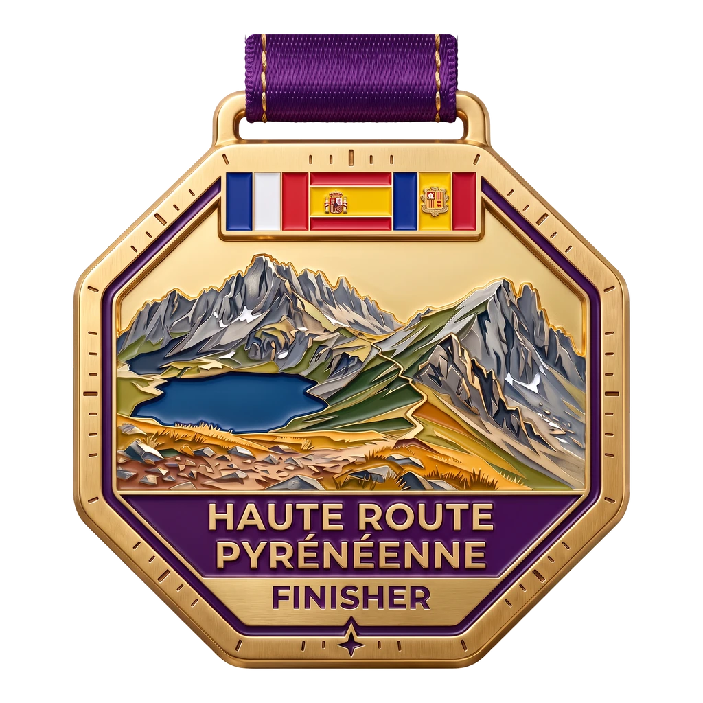 Finisher’s medal: Haute Route Pyrénéenne