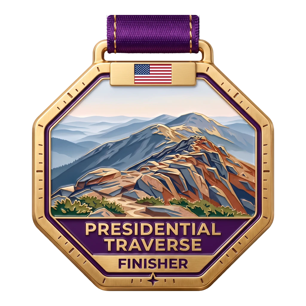 Finisher’s medal: Presidential Traverse