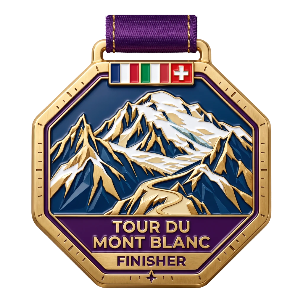 Finisher’s medal: Tour du Mont Blanc