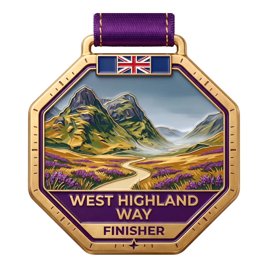 Finisher’s medal: West Highland Way